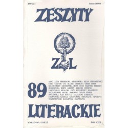 Zeszyty Literackie nr 89